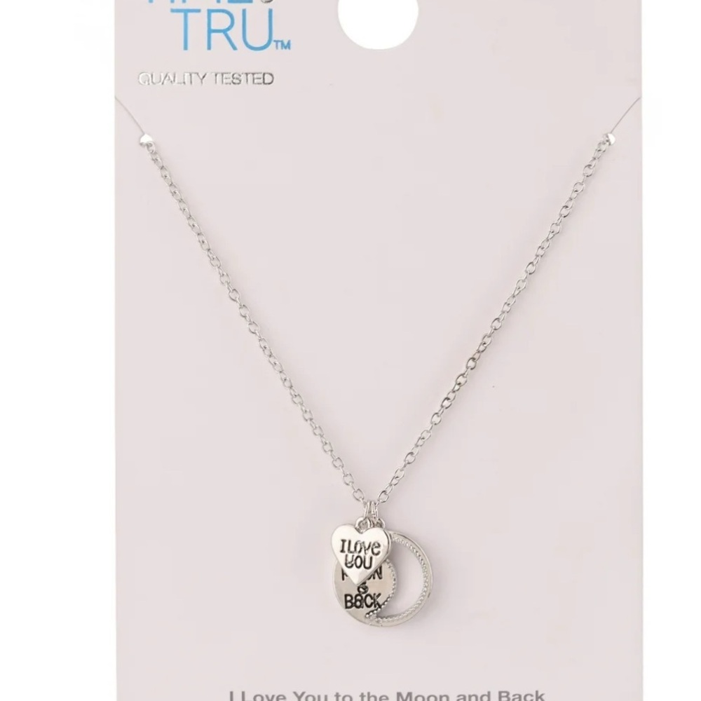 Dainty Silver Heart Crystal Necklace